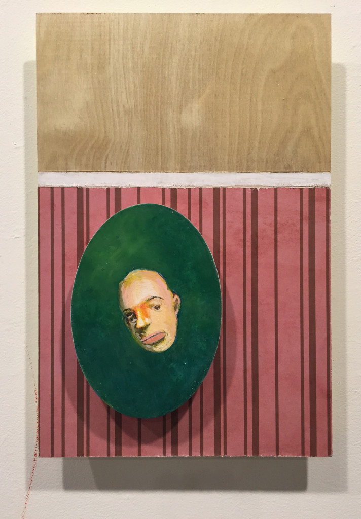 monument #10, egg tempera, oil, and collage on wood with acryli
